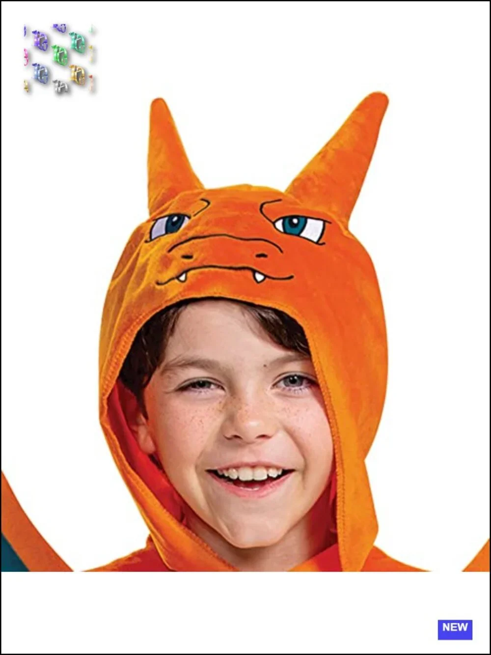 Pokemon Charizard Costume Jumpsuit for Kids Cosplay Halloween Wings included